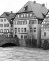 Hochwasser vom 22. Februar 1970. Fotograf unbekannt (StadtA Schwäb. Hall FS 00602)