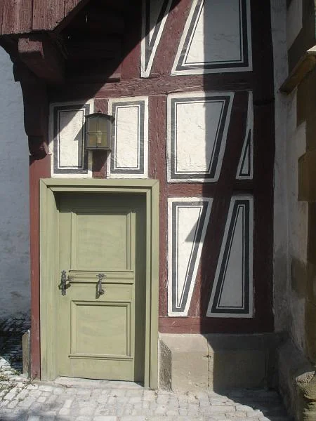 Fachwerkanbau auf der Südseite, August 2007. Foto: Daniel Stihler (StadtA Schwäb. Hall DIG 04789)