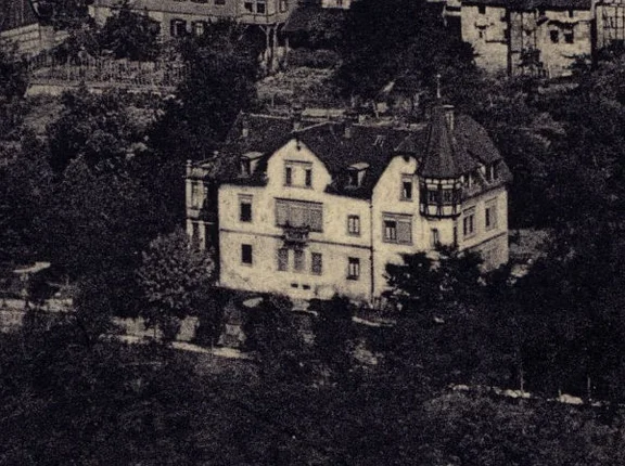 Ausschnitt aus einer Postkarte von 1914 (StadtA Schwäb. Hall PK 0295)