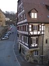 Blick aus dem Dachfenster des Hauses Am Markt 5 (Stadtarchiv), November 2007. Foto: Daniel Stihler (StadtA SHA Server Häuserlexikon)