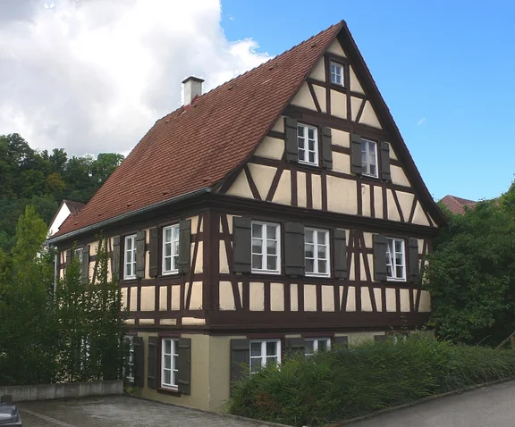 Südostansicht, Januar 2008. Foto: Dietmar Hencke (StadtA SHA Server Häuserlexikon)