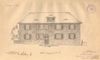 Entwurf der straßenseitigen Fassade für den Um- bzw. Neubau des Hauses von 1922 (StadtA Schwäb. Hall 27/333)