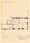 Grundriss des Erdgeschosses für die Umbauten zum Anschluss des Hauses an die städtische Kanalisation, 1961 (StadtA Schwäb. Hall 27/506)