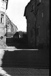 Treppe zwischen Widmanhaus und Rathaus. Undat., um 1928-1934. Fotograf unbekannt (StadtA Schwäb. Hall DIG 05779, Original: Ivo Lavetti / www.nostalgus.de, alle Rechte vorbehalten)