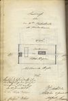 Grundriss des II. Dachstocks im Vorderhaus auf einem Teilungsplan der Hausbesitzer Gottlob Ziegler und Friedrich Wiest, 1875 (StadtA SHA  19/1069)