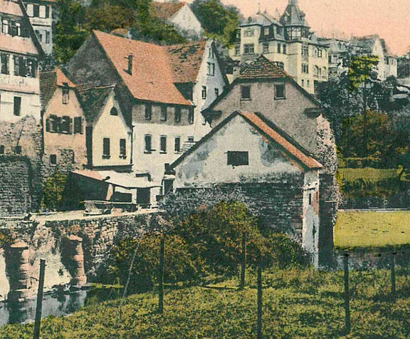 Ausschnitt aus einer Postkarte um 1900-1910 (StadtA Schwäb. Hall PK 04716)