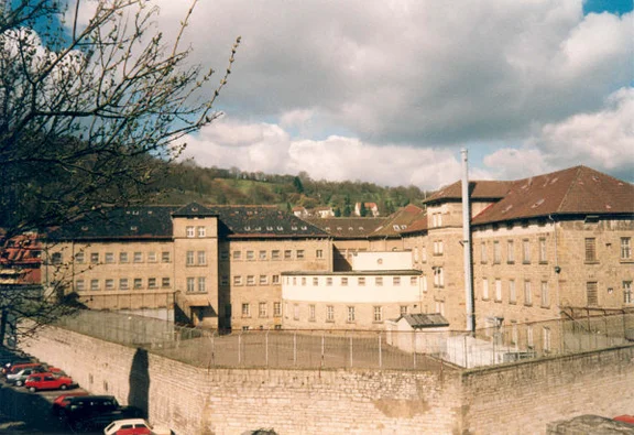 Ostansicht von 1988, vermutlich vom Säumarkt aus. Foto: Max Frei (StadtA Schwäb. Hall FS 48160)