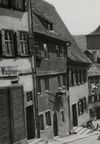 Bild aus dem Juni 1933, unmittelbar vor dem Abbruch des Hauses für den Bau der Umgehungsstraße (heutige Johanniterstraße) (StadtA SHA FS 12220)