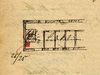Skizze zum Einbau einer Heizung im Badanbau auf der Rückseite des Hauses, 1900 (StadtA Schwäb. Hall 27/0453)