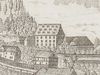 Ausschnitt aus den Kupferstich-Briefkopf einer „Handwerkskundschaft“ von 1782. Vorlage 1778 gestochen von Johann Georg Horlacher in Schwäbisch Hall (StadtA Schwäb. Hall S10/1723)