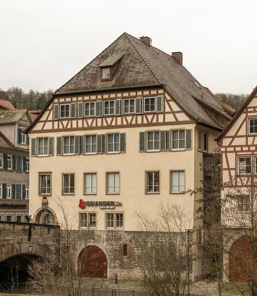Westansicht, Februar 2018. Foto: Dietmar Hencke (StadtA Schwäb. Hall DIG 10594)