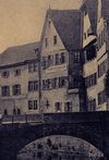 Ausschnitt aus einer  Postkarte von etwa 1920 (StadtA Schwäb. Hall PK 02532)