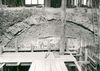 Nach dem Beginn der Umbauarbeiten 1972 – angegrabenes altes Gewölbe. Foto: Hans Kubach (StadtA Schwäb. Hall FS 2425)