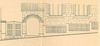 Skizze des Eingangsbereichs im Erdgeschoss, aus einem Plan für eine neue Einfriedung des Nachbarhauses Nr. 25 von 1910 (StadtA Schwäb. Hall 27/0526).