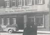 Foto zur Anbringung einer Werbeanlage, 1954 (Baurechtsamt Schwäb. Hall, Bauakten Gelbinger Gasse 27)