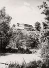Blick vom Waschbachsee aus, vermutlich aus den 1930er Jahren. Fotograf unbekannt (StadtA Schwäb. Hall FS 43323)