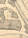 Ausschnitt aus dem Primärkataster von 1827. Das Gebäude ist an der Nummer 228a zu erkennen (StadtA SHA S13/583)