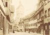 Weiteres Foto der Gelbinger Gasse von etwa 1900, aus dem Fotobestand des Schwäbisch Haller Postkartenverlags von August Seyboth (StadtA Schwäb. Hall Seyboth F 0068)