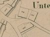 Ausschnitt aus dem Primärkataster  von 1827.  Die Brauerei hat die Nummer 105 (StadtA SHA S13/0842)