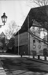 Blick aus der Gymnasiumstraße. Undat., um 1928-1934. Fotograf unbekannt (StadtA Schwäb. Hall DIG 05792, Original: Ivo Lavetti / www.nostalgus.de, alle Rechte vorbehalten)