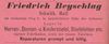 1901 befanden sich Werkstatt und Geschäft des Schuhmachers Friedrich Beyschlag im Haus, aus: W. Burkhardt (Bearb.): Adreß- und Geschäfts-Handbuch der Oberamtsstadt Schwäbisch Hall, Schwäbisch Hall 1901, Inseratenanhang, S. 32 (StadtA Schwäb. Hall Bibl. 2947)