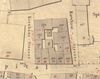 Ausschnitt aus einem Stadtplan von 1900 mit dem Kornhausquartier. Rot eingezeichnet sind die damals neu vergebenen Hausnummern. Die Nr. 9 mit der PKN 506 ist auf der rechten Seite erkennbar. (StadtA SHA 16/111)