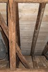 Detail des Dachstuhls, Oktober 2016. Foto: Dietmar Hencke (StadtA Schwäb. Hall DIG 08383)