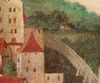 Ausschnitt aus der Stadtansicht von Hans Schreyer von 1643, im Haalamt. Der Mantelturm ist direkt hinter dem Dach des Unterlimpurger Tors zu erkennen.