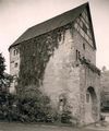 Bild aus den 1930er Jahren, vor der Zerstörung 1945. In der Bildmitte rechts ist der in der Denkmalliste erwähnte gotische Bildstock von 1430 zu sehen (heute Hällisch-Fränkisches Museum) (StadtA Schwäb. Hall AL/0040)
