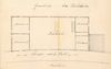 Grundriss des Obergeschosses zu einer teilweisen Aufstockung des Hauses, 1871 (StadtA Schwäb. Hall 27/0333)