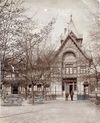 Blick vom Unterwöhrd aus auf das Solbad, Foto um 1900 (StadtA Schwäb. Hall FS 452304)