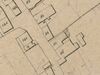 Ausschnitt aus dem Primärkataster  von 1827.  Das Anwesen (untere Bildmitte) hat die Nummer 86 (StadtA SHA S13/0842)