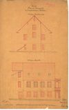 Plan zur Erweiterung des Wohnhauses, 1877 (StadtA SHA 27/329)