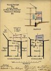 Hausgrundrisse, die 1903 im Zusammenhang mit dem Anbau einer Veranda auf der Hausrückseite erstellt wurden. (StadtA Schwäb. Hall 27/445)
