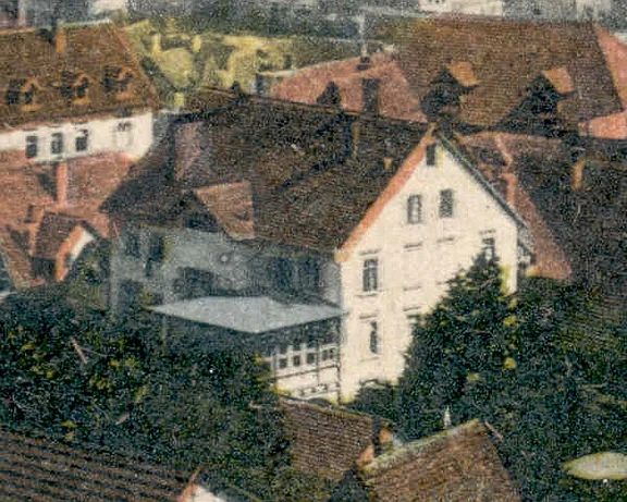 Ausschnitt aus einer Postkarte um 1900 (StadtA SHA PK 04232)
