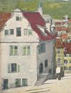 Ausschnitt aus einer kolorierten Postkarte um 1900 (StadtA Schwäb. Hall Seyboth PK 0013)