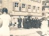 Bei einem Besuch des württembergischen Landesbischofs Theophil Wurm, vermutlich am 29. Juli 1934  (StadtA Schwäb. Hall FS 07927)