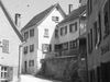Blick von der Neustetterstraße aus. Undat., um 1928-1935. Fotograf unbekannt (StadtA Schwäb. Hall DIG 05598, Original: Ivo Lavetti / www.nostalgus.de, alle Rechte vorbehalten)