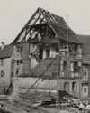 Abbruch des alten Hauses im Zusammenhang mit dem Bau der Umgehungsstraße (heutige Johanniterstraße), Sommer 1933 (StadtA SHA FS 12242)