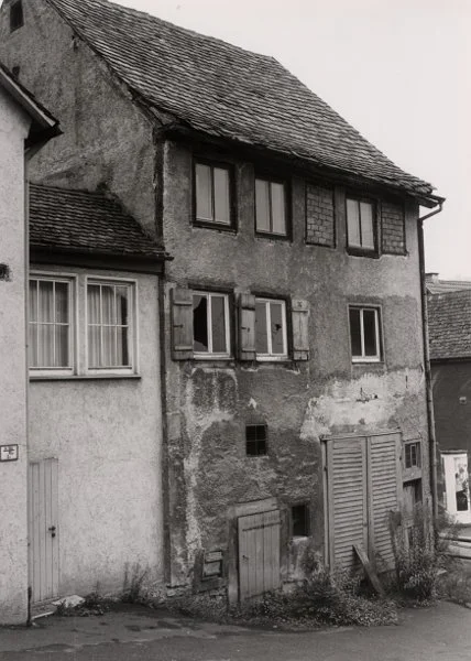 Bild kurz vor dem Abbruch, August 1981. Foto: Haller Tagblatt (StadtA Schwäb. Hall FS 15198)