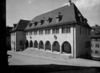 Der Sparkassenbau in den 1950er Jahren. Foto: Ruth Balluff (StadtA Schwäb. Hall FS Balluff 00215)