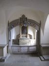 Die 1470 von Schenk Friedrich V. von Limpurg gestiftete Josefskapelle im Großen Vikarienbau, Juni 2014. Foto: Daniel Stihler (StadtA SHA DIG 05400)