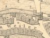 Ausschnitt aus dem Primärkataster  von 1827. Das mit der Nummer 533 bezeichnete Gebäude ist in der Bildmitte in der oberen Häuserzeile zu erkennen (StadtA SHA S13/0583)