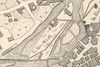 Ausschnitt aus einer Stadtansicht von 1877, kurz vor dem Bau des Neuen Solbads (aus: Hausser: Führer durch Schwäbisch Hall, Schwäbisch Hall 1877)