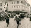 Beim Bürgerwehrtreffen 1975. Foto: Haller Tagblatt (StadtA Schwäb. Hall FS 04951)