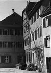 Schrägansicht vom Haalplatz aus. Undat., um 1928-1934. Fotograf unbekannt (StadtA Schwäb. Hall DIG 05788, Original: Ivo Lavetti / www.nostalgus.de, alle Rechte vorbehalten)
