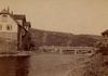 Als Postkartenvorlage genutzte Ansicht der Steinbacher Brücke aus dem Bestand des Postkartenverlags von August Seyboth in Schwäbisch Hall, etwa 1900 (StadtA Schwäb. Hall Seyboth F00123)