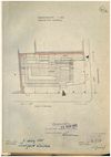 Grundriss des Ladens im Erdgeschoss für den Umbau von 1955, geplanter Zustand. Original: Privatbesitz (StadtA Schwäb. Hall DIG 10634)