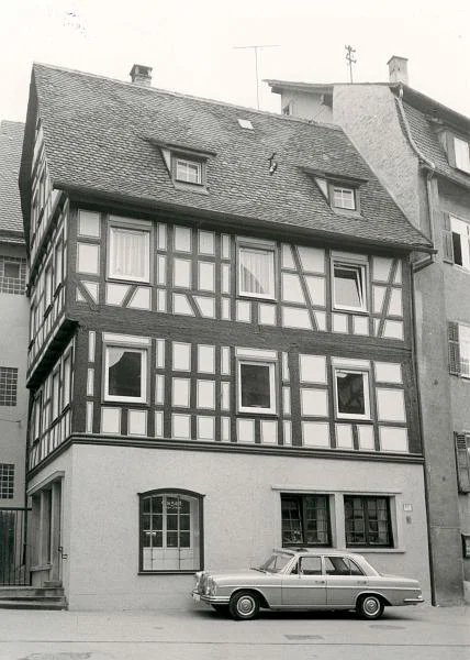 Bild des Hauses nach dem Umbau 1971. Foto: Hans Kubach (StadtA Schwäb. Hall FS 00566a)