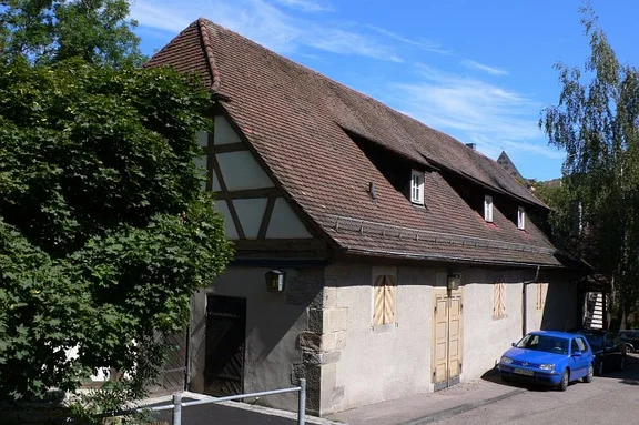 Südwestansicht, Sommer 2007. Foto: Dietmar Hencke (StadtA SHA Server Häuserlexikon)